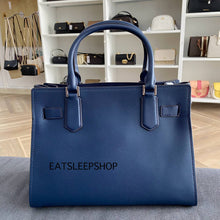 Load image into Gallery viewer, MICHAEL KORS HAMILTON MEDIUM SATCHEL IN NAVY
