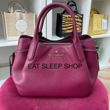 Load image into Gallery viewer, KATE SPADE DUMPLING SMALL SATCHEL IN BLACKBERRY PRESERVE
