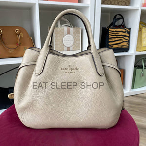 KATE SPADE DUMPLING SMALL SATCHEL IN LIGHT SAND