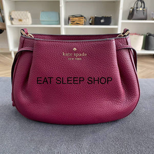 KATE SPADE DUMPLING SMALL CROSSBODY IN BLACKBERRY PRESERVE