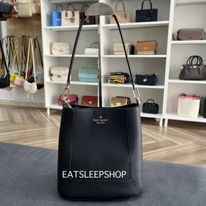 KATE SPADE LENA BUCKET BAG IN BLACK