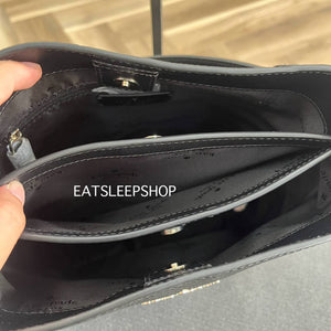 KATE SPADE LENA BUCKET BAG IN BLACK