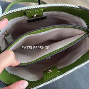 KATE SPADE LENA BUCKET BAG IN KELP FORES