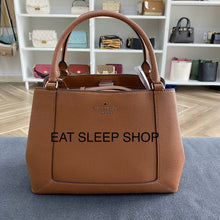 Load image into Gallery viewer, KATE SPADE LENA TRIPLE COMPARTMENT SATCHEL in WARM GINGERBREAD
