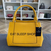 Load image into Gallery viewer, KATE SPADE LENA TRIPLE COMPARTMENT SATCHEL in DAFFODIL
