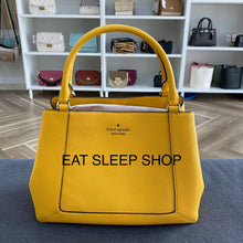 Load image into Gallery viewer, KATE SPADE LENA TRIPLE COMPARTMENT SATCHEL in DAFFODIL
