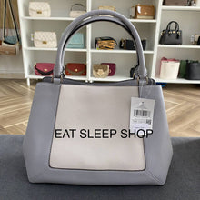 Load image into Gallery viewer, KATE SPADE LENA TRIPLE COMPARTMENT SATCHEL in COLORBLOCK MOUNTAIN GRAY
