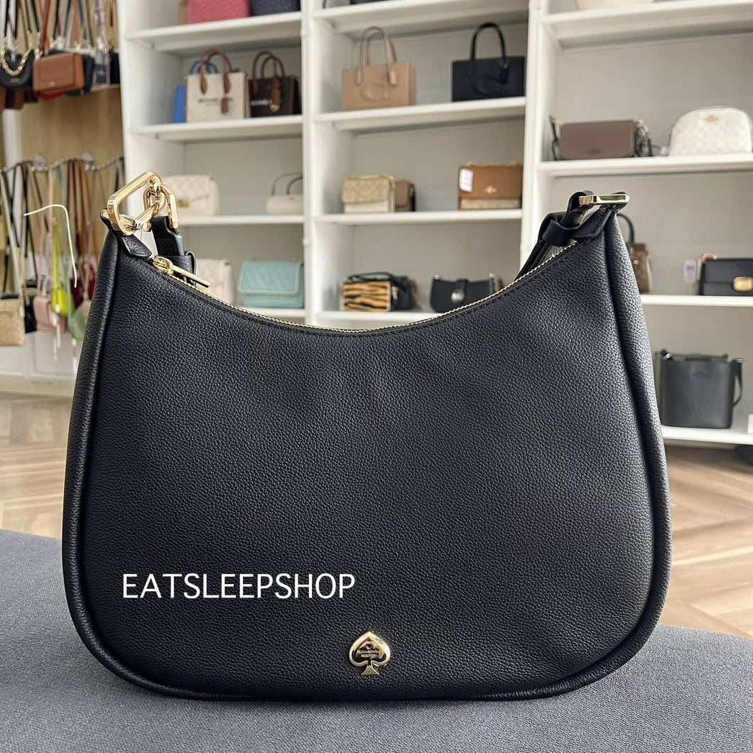 KATE SPADE KAYLA LARGE SHOULDER in BLACK