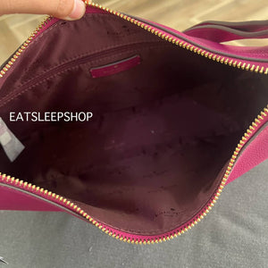 KATE SPADE KAYLA LARGE SHOULDER in DARK RASPBERRY