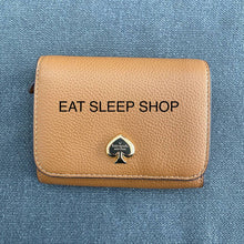 Load image into Gallery viewer, KATE SPADE KAYLA SMALL WALLET in WARM GINGERBREAD
