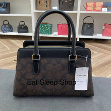 Load image into Gallery viewer, COACH MINI DARCIE CARRYALL IN SIGNATURE CANVAS (COACH CH174) GOLD/BROWN BLACK
