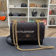 Load image into Gallery viewer, COACH MINI KLARE CROSSBODY BAG IN SIGNATURE CANVAS CW206 GOLD/WALNUT/BLACK
