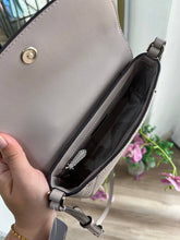 Load image into Gallery viewer, KATE SPADE MONICA SMAL FLAP CROSSBODY IN COZY GREY
