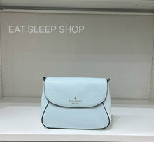 Load image into Gallery viewer, KATE SPADE MONICA SMAL FLAP CROSSBODY IN CRISP SKY
