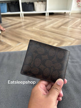 Load image into Gallery viewer, COACH 3 IN 1 WALLET IN BLOCKED SIGNATURE CANVAS CX209 IN MAHOGANY MULTI
