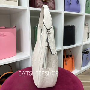 COACH CARMEN SHOULDER BAG (COACH CR151) SILVER/CHALK