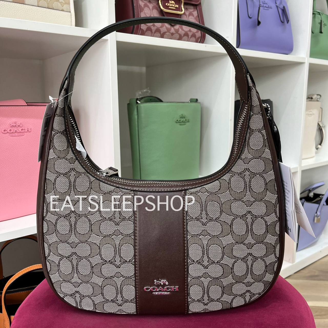 Coach Signature 2024 Jacquard Hobo Bag