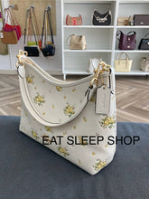 Load image into Gallery viewer, COACH LAUREL SHOULDER BAG WITH FLORAL PRINT (COACH CAL43) GOLD/CHALK MULTI
