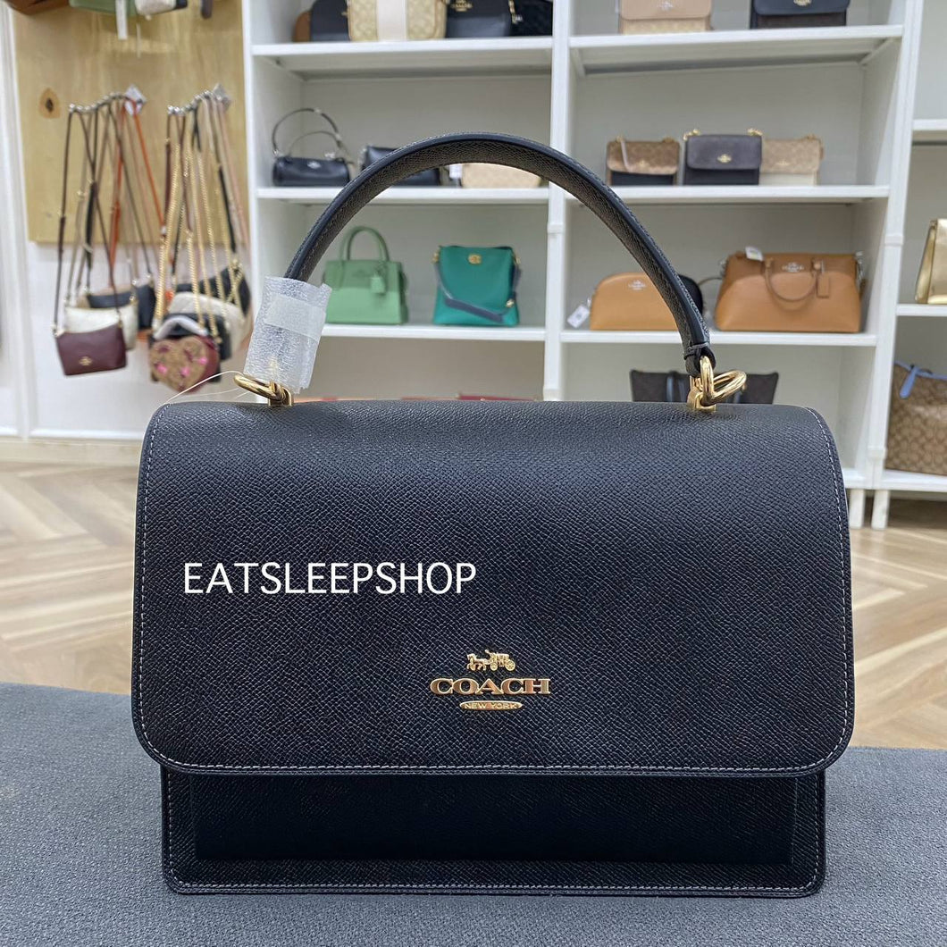 COACH KLARE TOP HANDLE BAG CY686 GOLD/BLACK