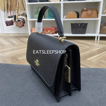 Load image into Gallery viewer, COACH KLARE TOP HANDLE BAG CY686 GOLD/BLACK
