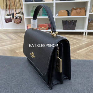 COACH KLARE TOP HANDLE BAG CY686 GOLD/BLACK