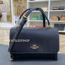 Load image into Gallery viewer, COACH KLARE TOP HANDLE BAG CY686 GOLD/BLACK
