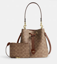 Load image into Gallery viewer, COACH ROWAN BUCKET CBH06 IN TAN BROWN
