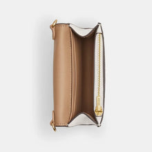 Load image into Gallery viewer, COACH MINI ENVELOPE WALLET WITH STRAP IN SIGNATURE CANVAS CU172 GOLD/LIGHT KHAKI CHALK
