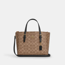 Load image into Gallery viewer, COACH MOLLIE TOTE 25 SIGNATURE CANVAS CV965 IN IM/TAN BLACK
