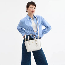 Load image into Gallery viewer, COACH MOLLIE TOTE 25 SIGNATURE CANVAS CV965 WHITE/CHALK
