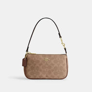 COACH NOLITA 19 IN SIGNATURE CANVAS CW426 IN TAN BROWN