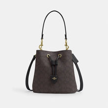 Load image into Gallery viewer, COACH ROWAN BUCKET CBH06 IN WALNUT BLACK
