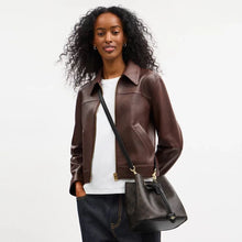 Load image into Gallery viewer, COACH ROWAN BUCKET CBH06 IN WALNUT BLACK
