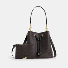 Load image into Gallery viewer, COACH ROWAN BUCKET CBH06 IN WALNUT BLACK
