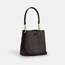 Load image into Gallery viewer, COACH ROWAN BUCKET CBH06 IN WALNUT BLACK
