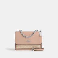 COACH KLARE CROSSBODY BAG IN SIGNATURE CANVAS CV978 SILVER/SAND/TAUPE
