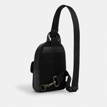Load image into Gallery viewer, COACH SMALL TURNLOCK SLING PACK CAJ29 IN CHARCOAL BLACK
