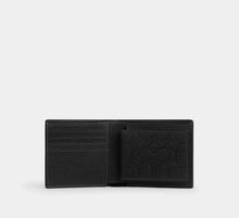 Load image into Gallery viewer, COACH 3 IN 1 WALLET IN SIGNATURE LEATHER CEU69 IN BLACK
