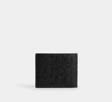 Load image into Gallery viewer, COACH 3 IN 1 WALLET IN SIGNATURE LEATHER CEU69 IN BLACK
