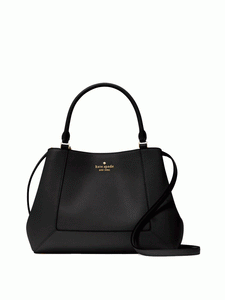 KATE SPADE LENA TRIPLE COMPARTMENT SATCHEL in BLACK