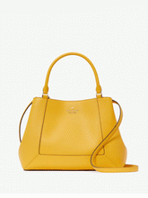 Load image into Gallery viewer, KATE SPADE LENA TRIPLE COMPARTMENT SATCHEL in DAFFODIL
