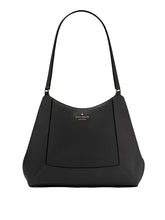 Load image into Gallery viewer, KATE SPADE LENA TRIPLE COMPARTMENT LARGE SHOULDER IN BLACK
