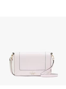 KATE SPADE LENA SMALL FLAP CROSSBODY in SHIMMER PINK