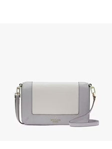 KATE SPADE LENA SMALL FLAP CROSSBODY in COLORBLOCK MOUNTAIN GRAY