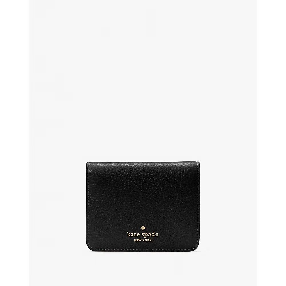 KATE SPADE LENA SMALL SLIM BIFOLD WALLET IN BLACK