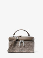 MICHAEL KORS VIVI SMALL SIGNATURE VANITY CROSSBODY IN MUSHROOM