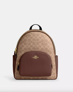 COACH MEDIUM COURT BACKPACK IN TAN BROWN
