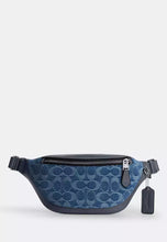 Load image into Gallery viewer, COACH WARREN MINI BELT BAG IN SIGNATURE CANVAS CW369 IN DENIM
