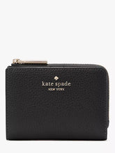 Load image into Gallery viewer, KATE SPADE LENA SMALL L ZIP WALLET IN BLACK
