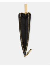 Load image into Gallery viewer, KATE SPADE CARD CASE LANYARD ID LEATHER IN BLACK (PEBBLE LEATHER)
